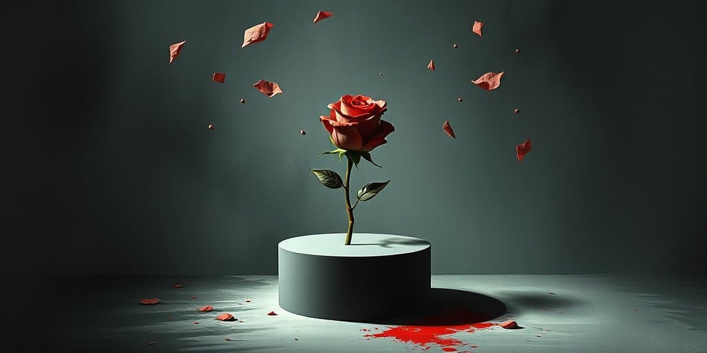 La rosa de papel